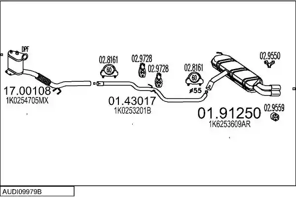 MTS AUDI09979B019966