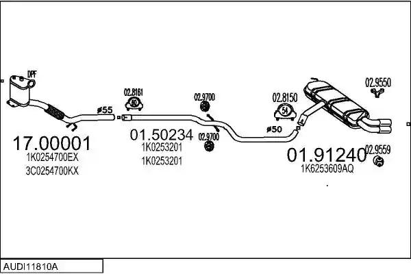 MTS AUDI11810A017398