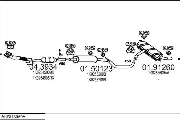 MTS AUDI13059A018066