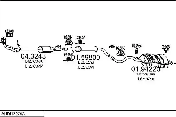MTS AUDI13979A005601