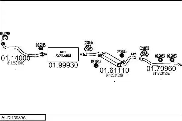 MTS AUDI13989A001080