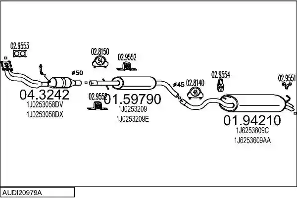 MTS AUDI20979A005600
