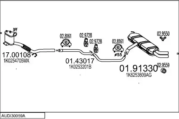 MTS AUDI30059A019968