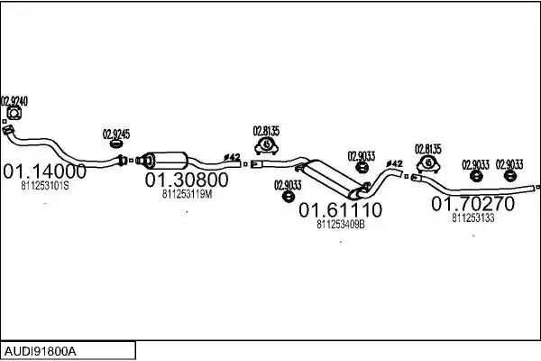 MTS AUDI91800A001080