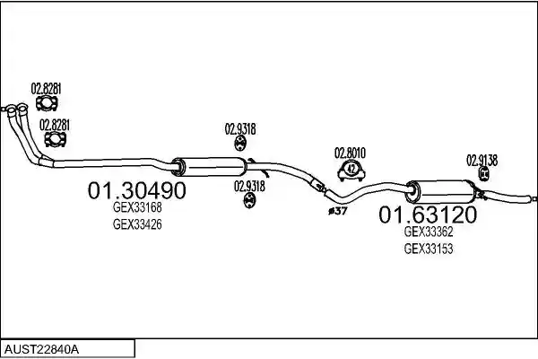 MTS AUST22840A003100
