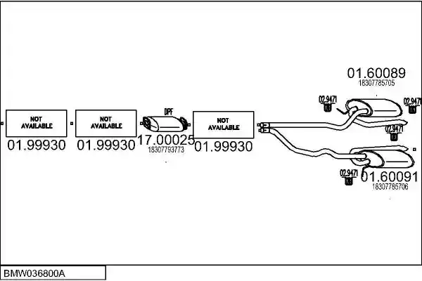 MTS BMW036800A017625