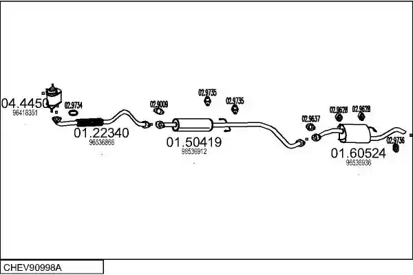 MTS CHEV90998A019500