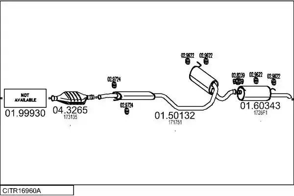 MTS CITR16960A004043