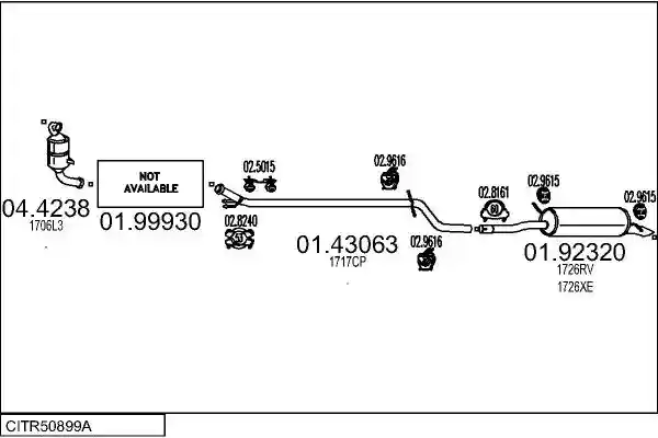 MTS CITR50899A018462