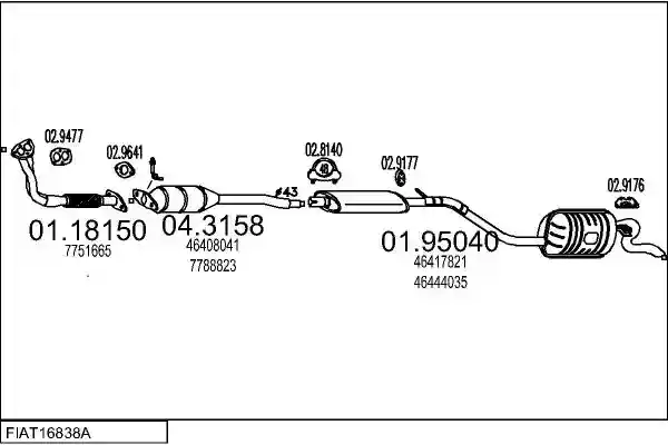 MTS FIAT16838A003803