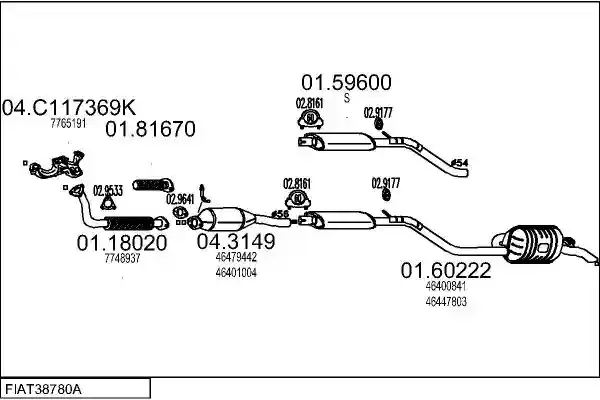 MTS FIAT38780A003798