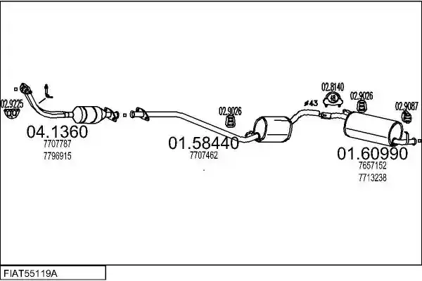 MTS FIAT55119A002562