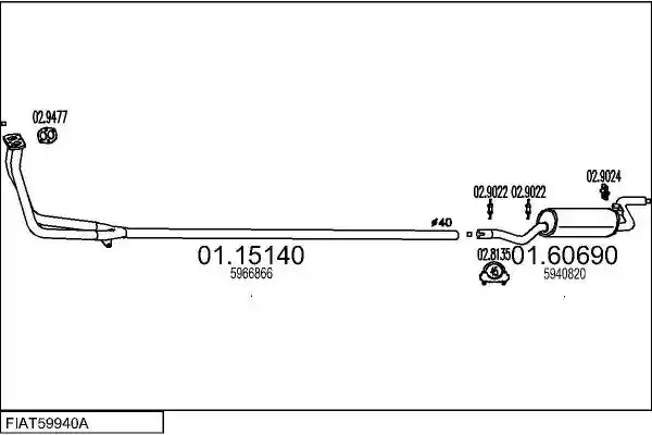 MTS FIAT59940A002544