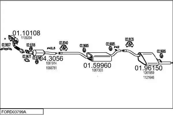 MTS FORD03799A009645