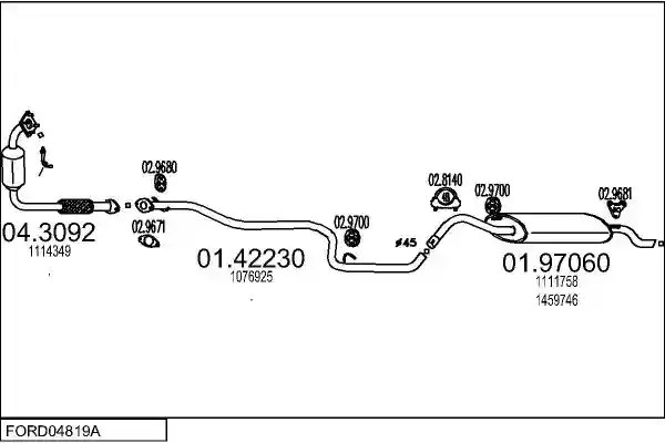 MTS FORD04819A015829