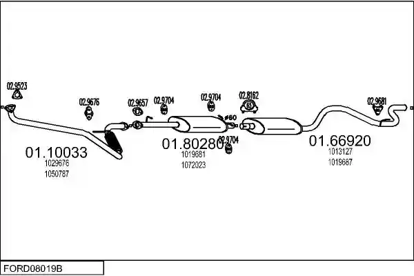 MTS FORD08019B005292