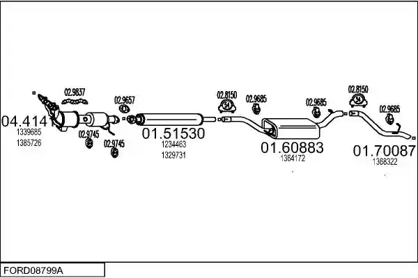 MTS FORD08799A018500