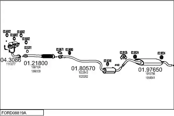 MTS FORD08819A005416