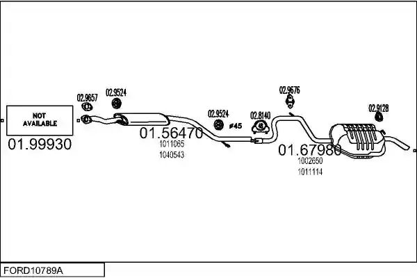 MTS FORD10789A001302