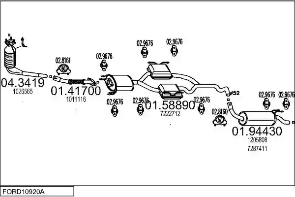 MTS FORD10920A004697