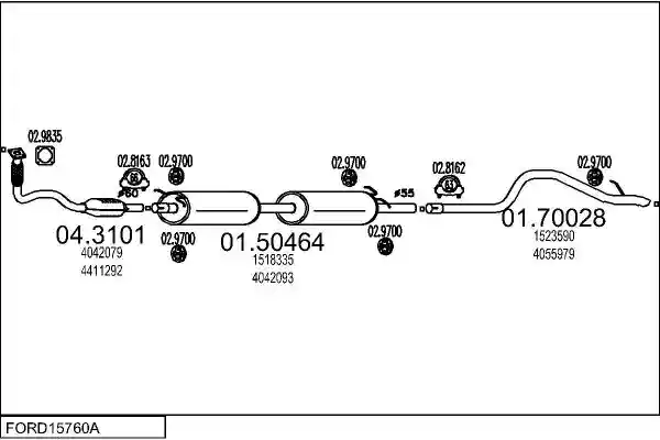 MTS FORD15760A014848