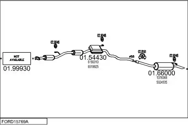 MTS FORD15769A015025
