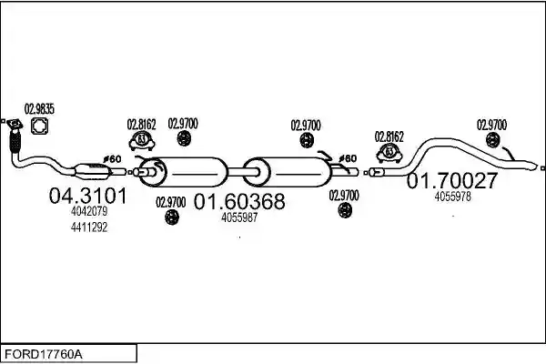 MTS FORD17760A018086
