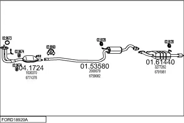 MTS FORD18920A001084