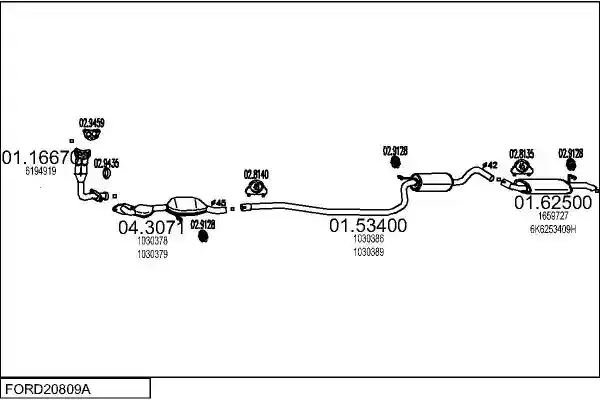MTS FORD20809A001075
