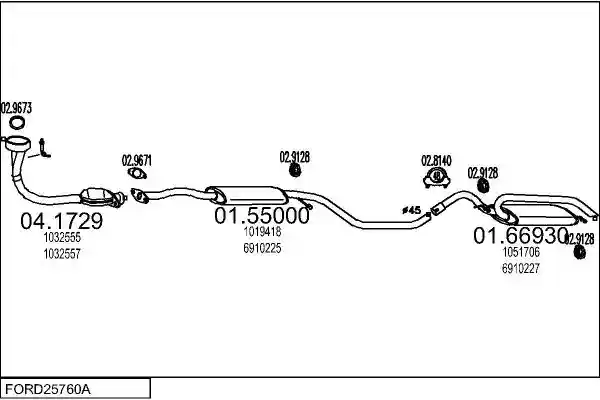 MTS FORD25760A001100