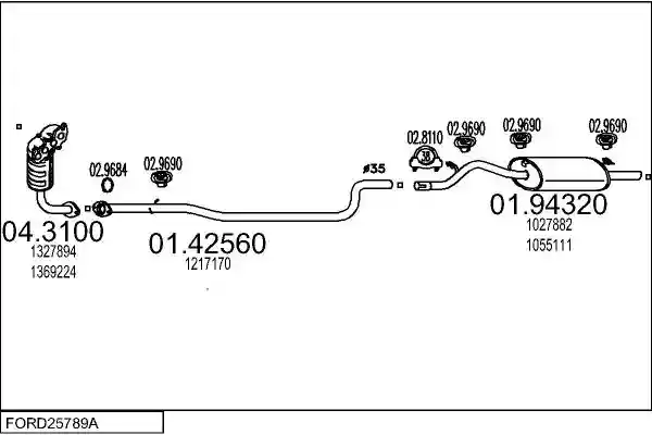 MTS FORD25789A005802