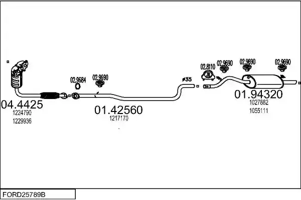 MTS FORD25789B005802