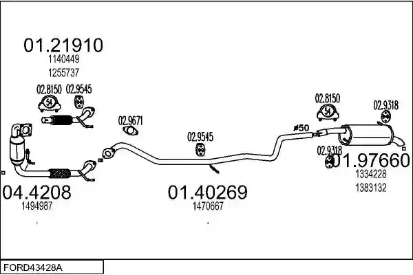 MTS FORD43428A115004
