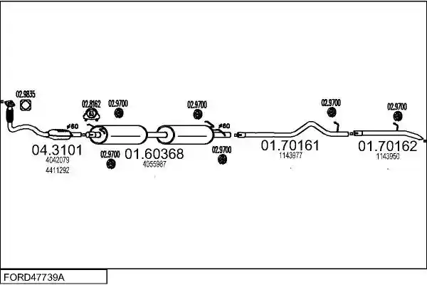 MTS FORD47739A014731