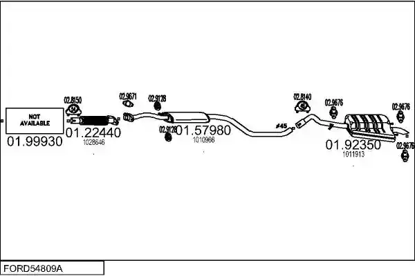 MTS FORD54809A005186