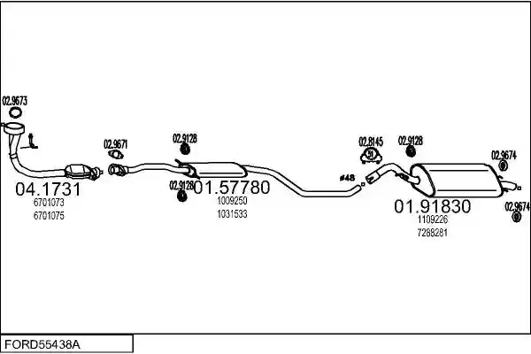 MTS FORD55438A005342