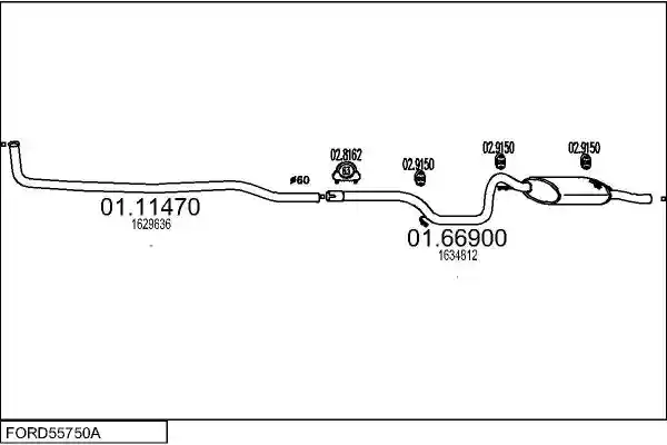MTS FORD55750A000689
