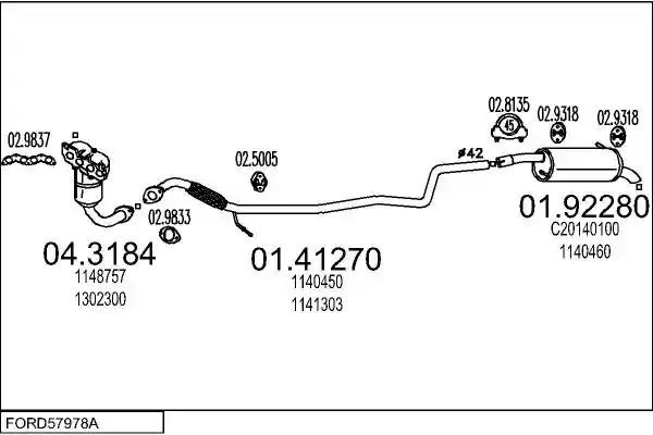 MTS FORD57978A134480