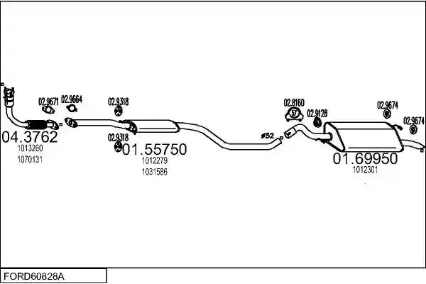MTS FORD60828A005177