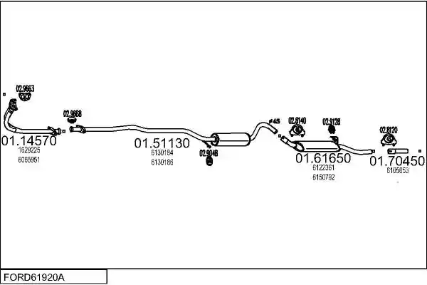 MTS FORD61920A001487