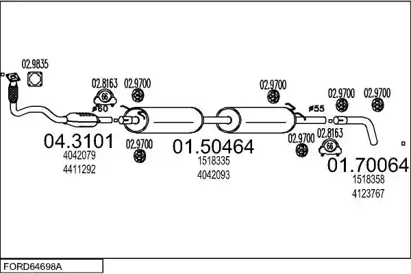 MTS FORD64698A018088