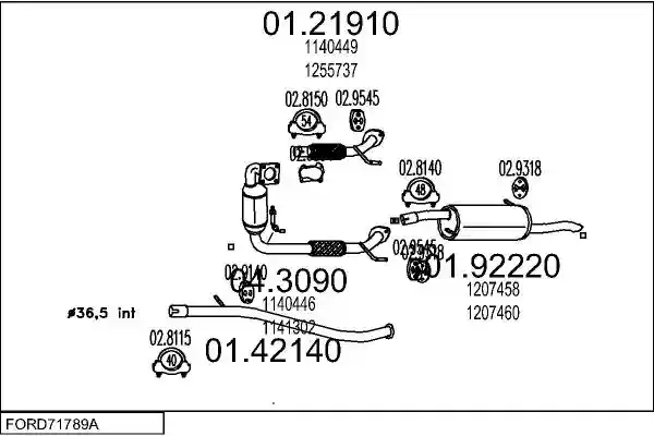MTS FORD71789A016626