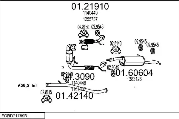 MTS FORD71789B016626