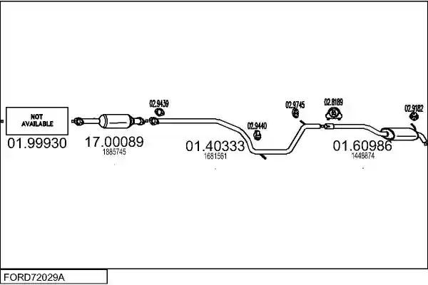 MTS FORD72029A005060