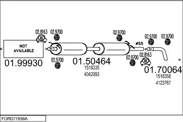 MTS FORD77698A018089