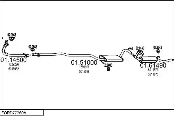 MTS FORD77760A001464