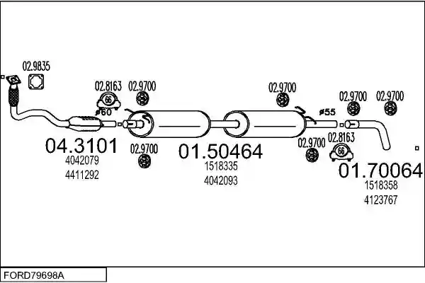 MTS FORD79698A014850