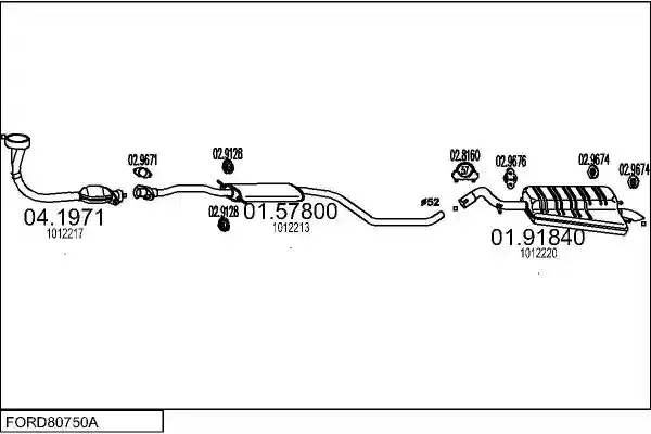 MTS FORD80750A001102