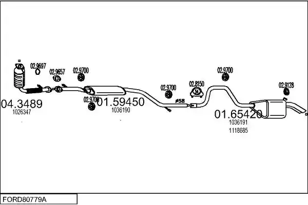 MTS FORD80779A005825