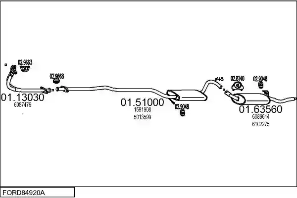 MTS FORD84920A001403